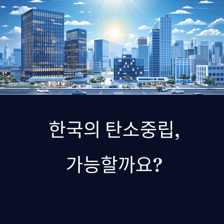 탄소중립, 한국은 대체 뭐 하고 있길래? 7 탄소중립