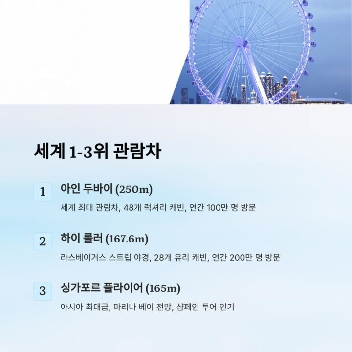 세계 최대 관람차 TOP 1