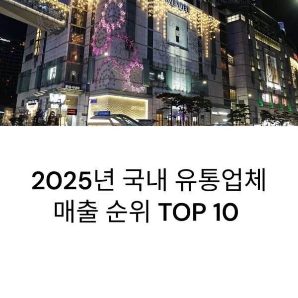 국내유통업체 매출순위