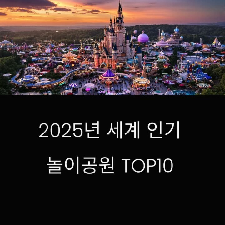 세계에서 가장 인기 있는 놀이공원 TOP10