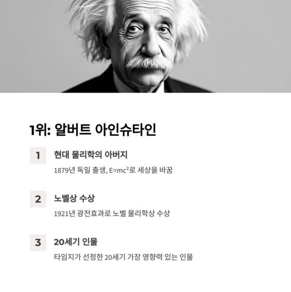 역사상 최고의 천재 아인슈타인