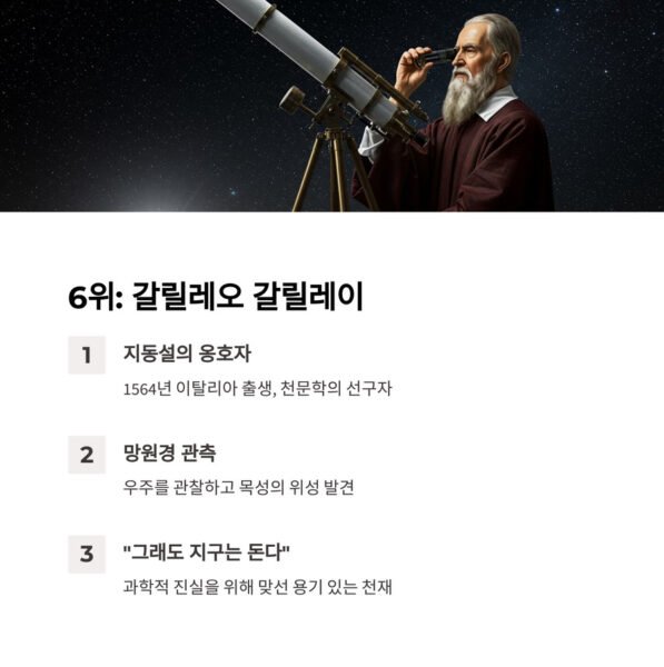 역사상 최고의 천재 갈리레오 갈릴레이