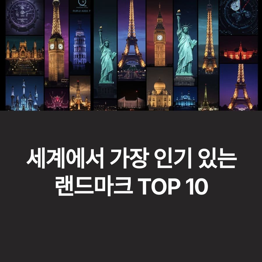 세계에서 가장 인기 있는 랜드마크