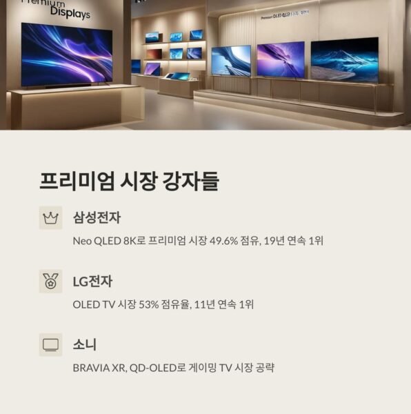 세계 TV 시장 점유율 순위