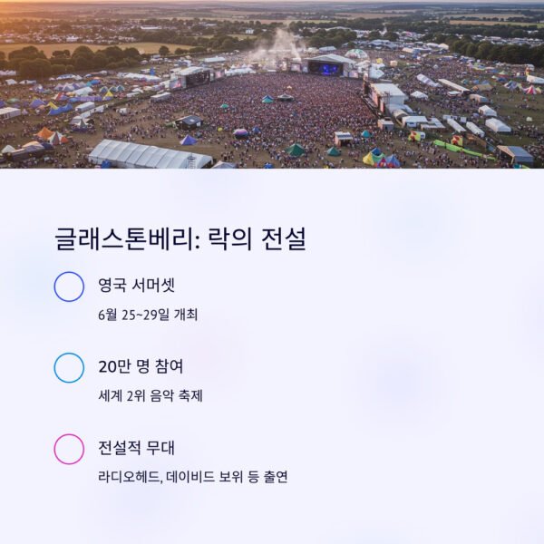 세계 최고의 락 페스티벌 글레스톤베리