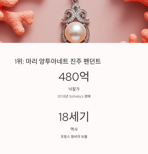 세계에서 가장 비싼 진주 마리아투아네트