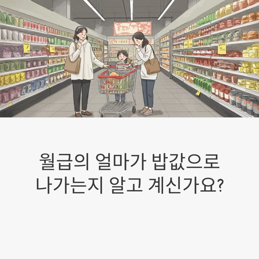 한국 엥겔지수 2025년 급등 왜 밥상 물가가 무서워졌을까