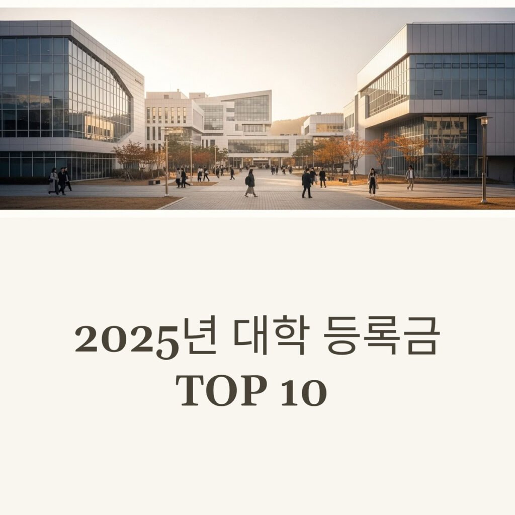전국 등록금 비싼 대학교 TOP 10