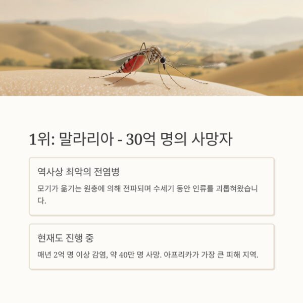 치명적인 전염병 말라리아