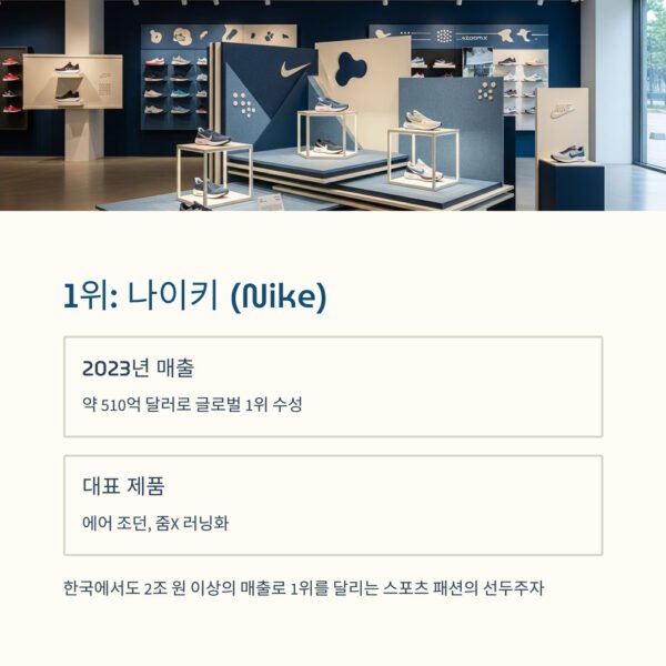 인기 스포츠 브랜드 TOP 10나이키