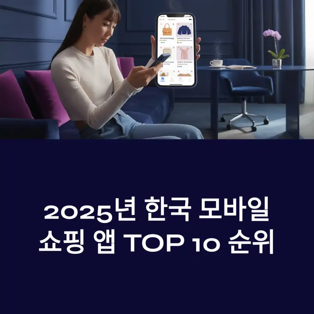 2025년 국내 모바일 쇼핑 앱 다운로드 TOP 10 놀라운 순위 공개