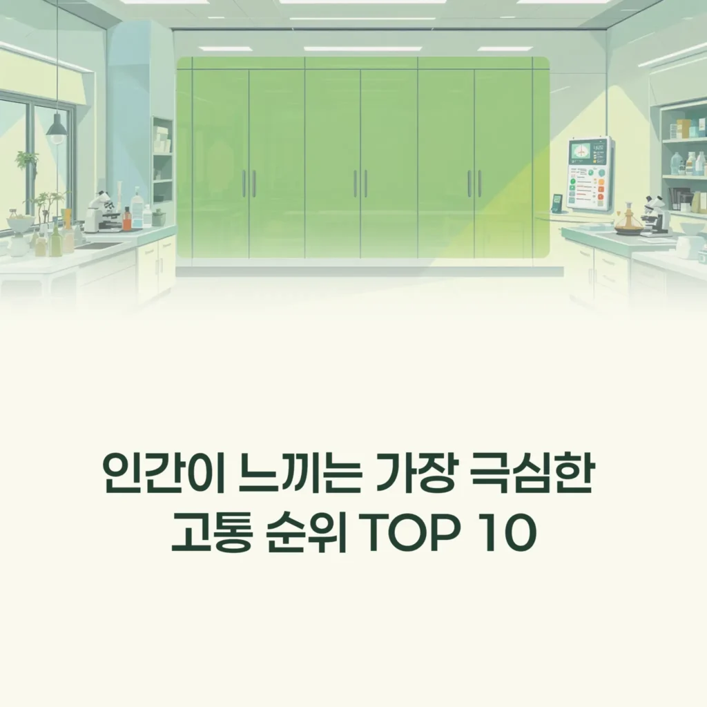 상상 초월! 인간이 느낄 수 있는 가장 큰 고통 TOP 10 (출산보다 아픈 순간은?)