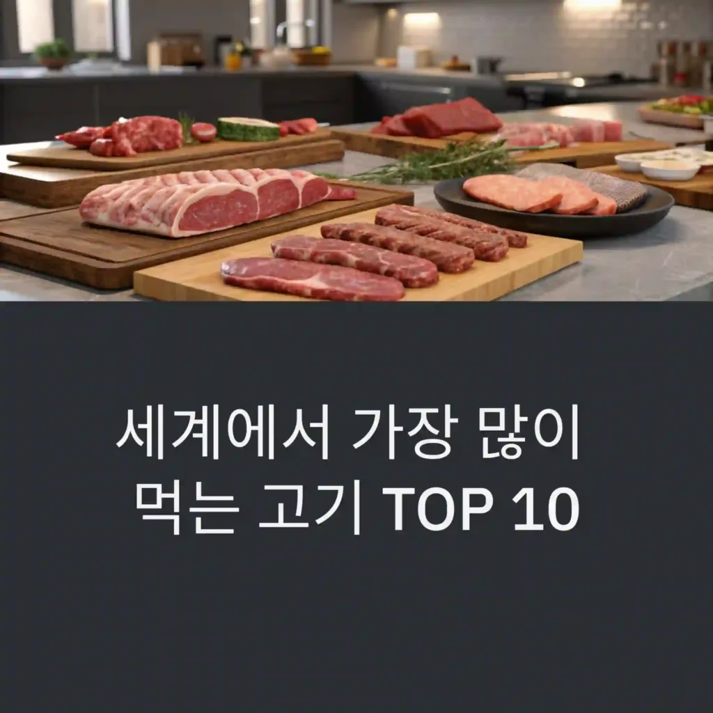 세계에서 가장 많이 먹는 고기 TOP 10