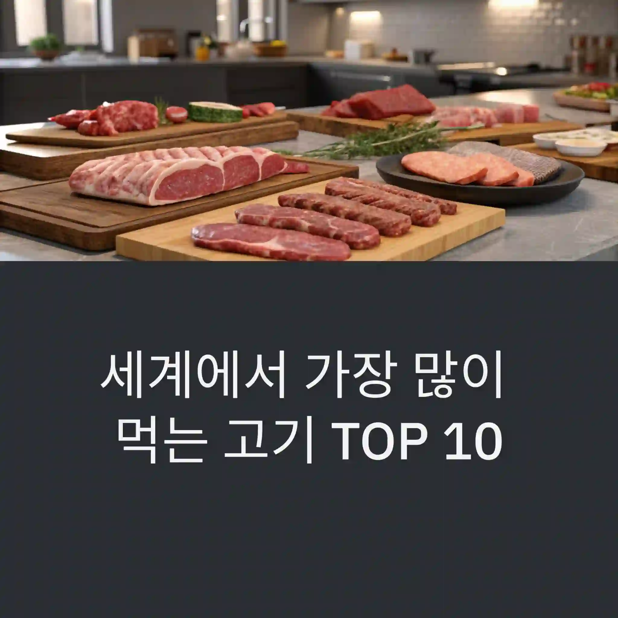 세계에서 가장 많이 먹는 고기 TOP 10