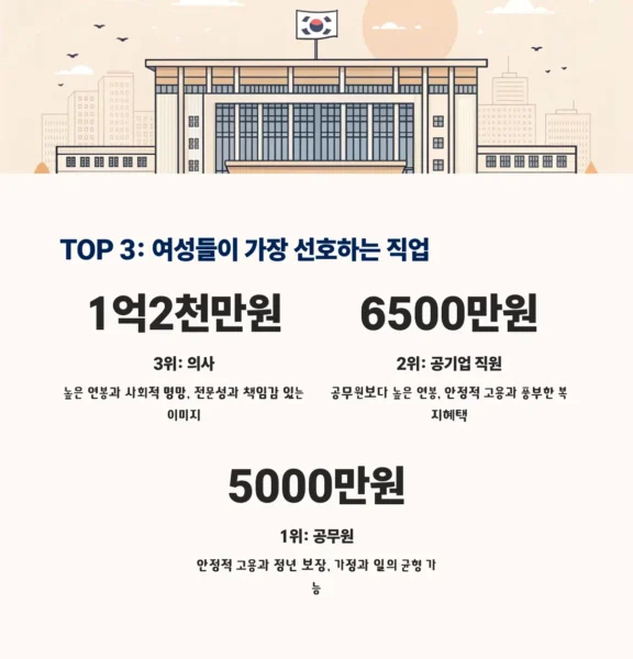 여자들이 좋아하는 남자 직업 TOP 1