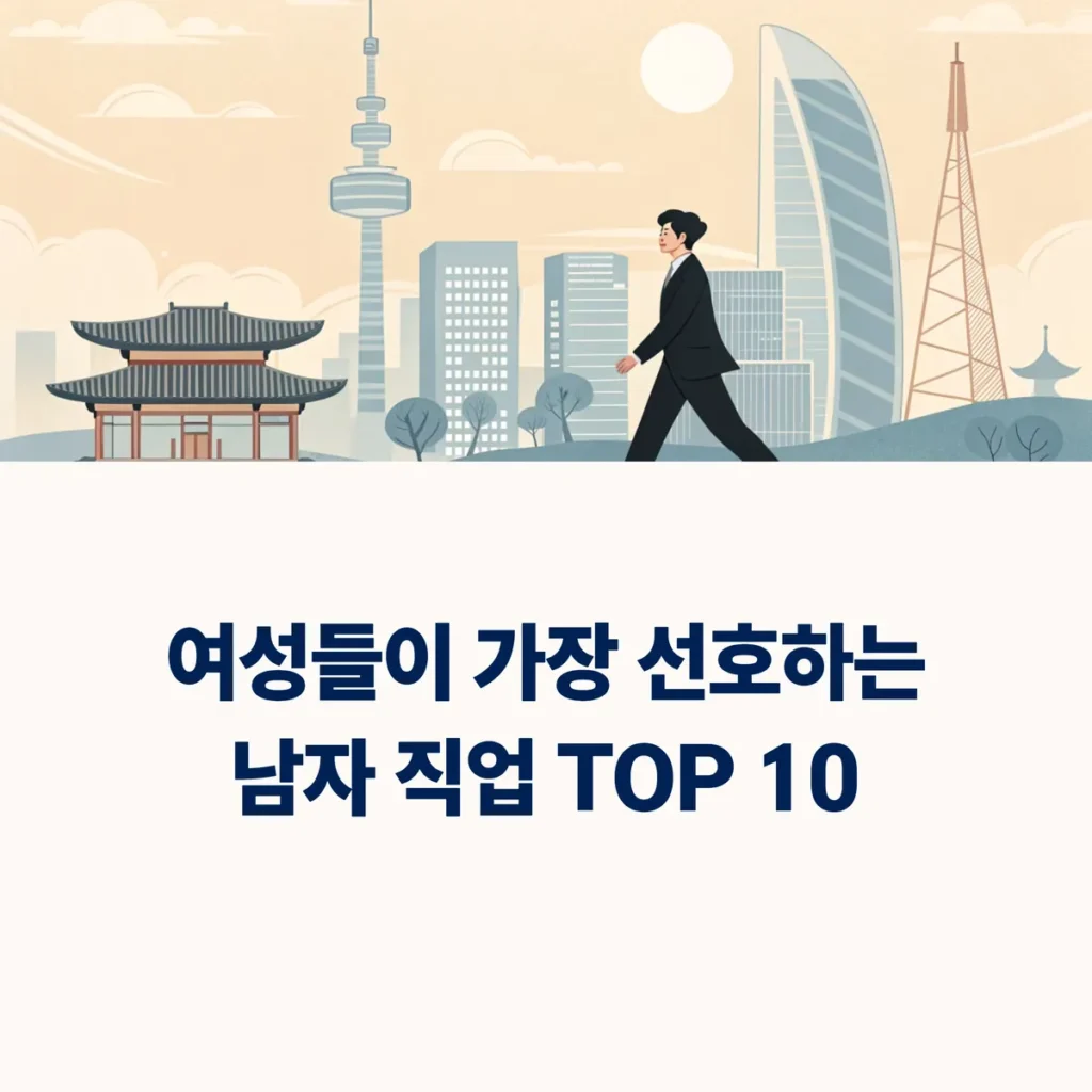 2025년 여자들이 좋아하는 남자 직업 TOP 10! 어떤 직업이 여심을 사로잡을까?