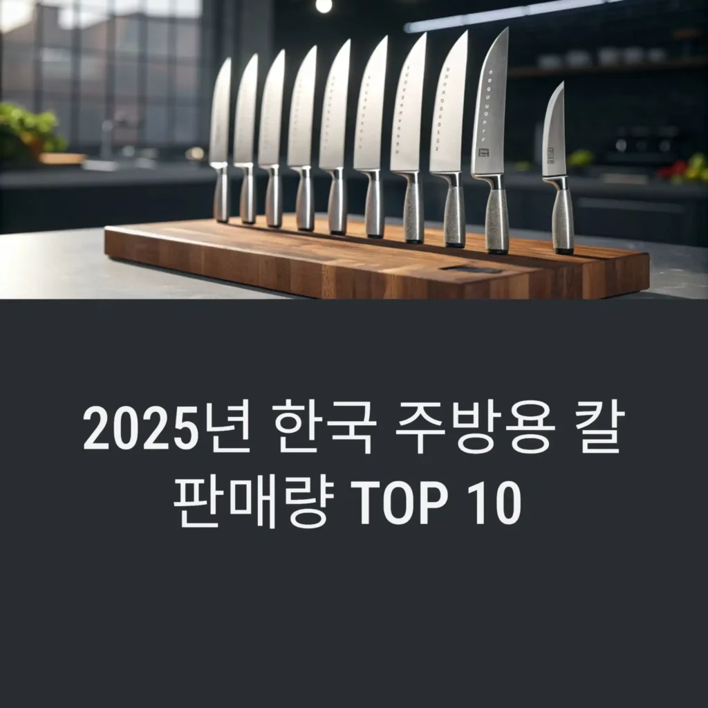 2025년 한국 주방용 칼 판매량 TOP 10 순위