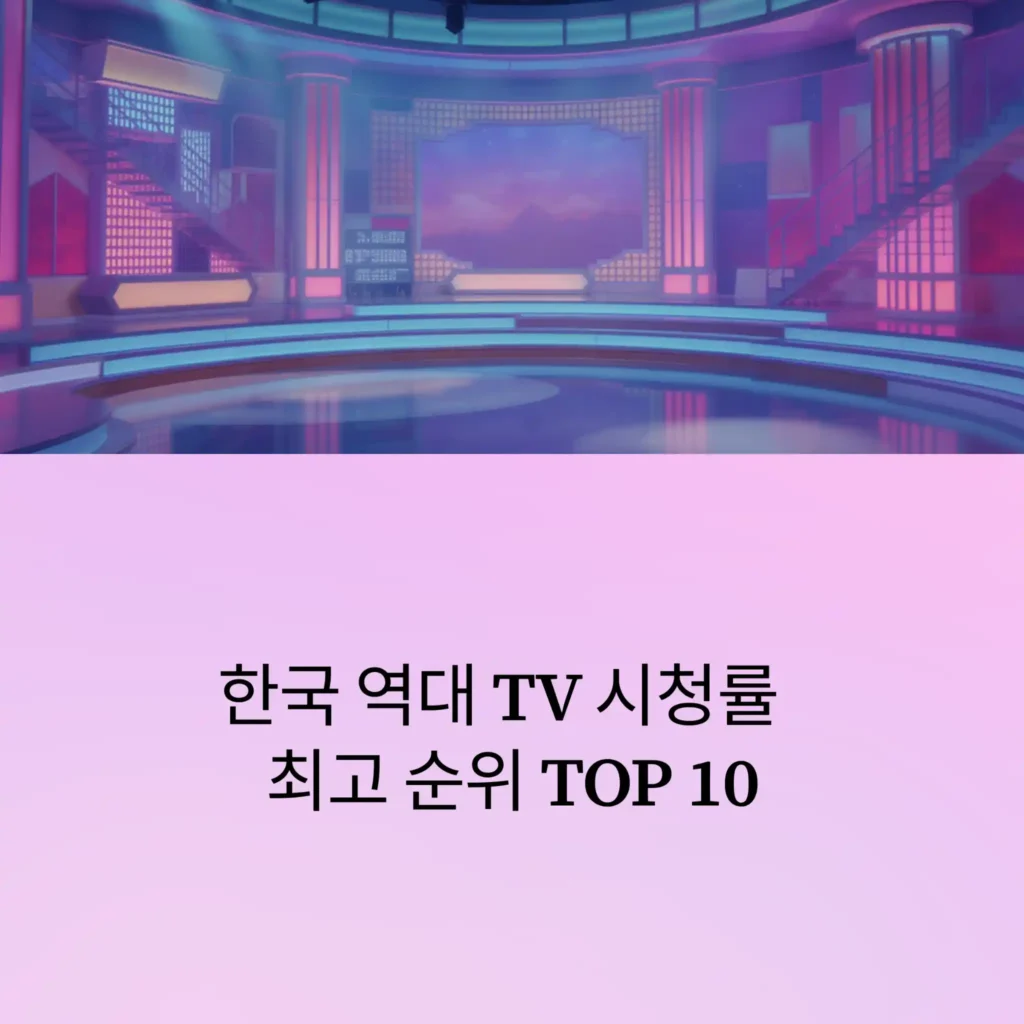 한국  역대 TV 시청률 TOP 10, 전설의 65%가 깨지나?