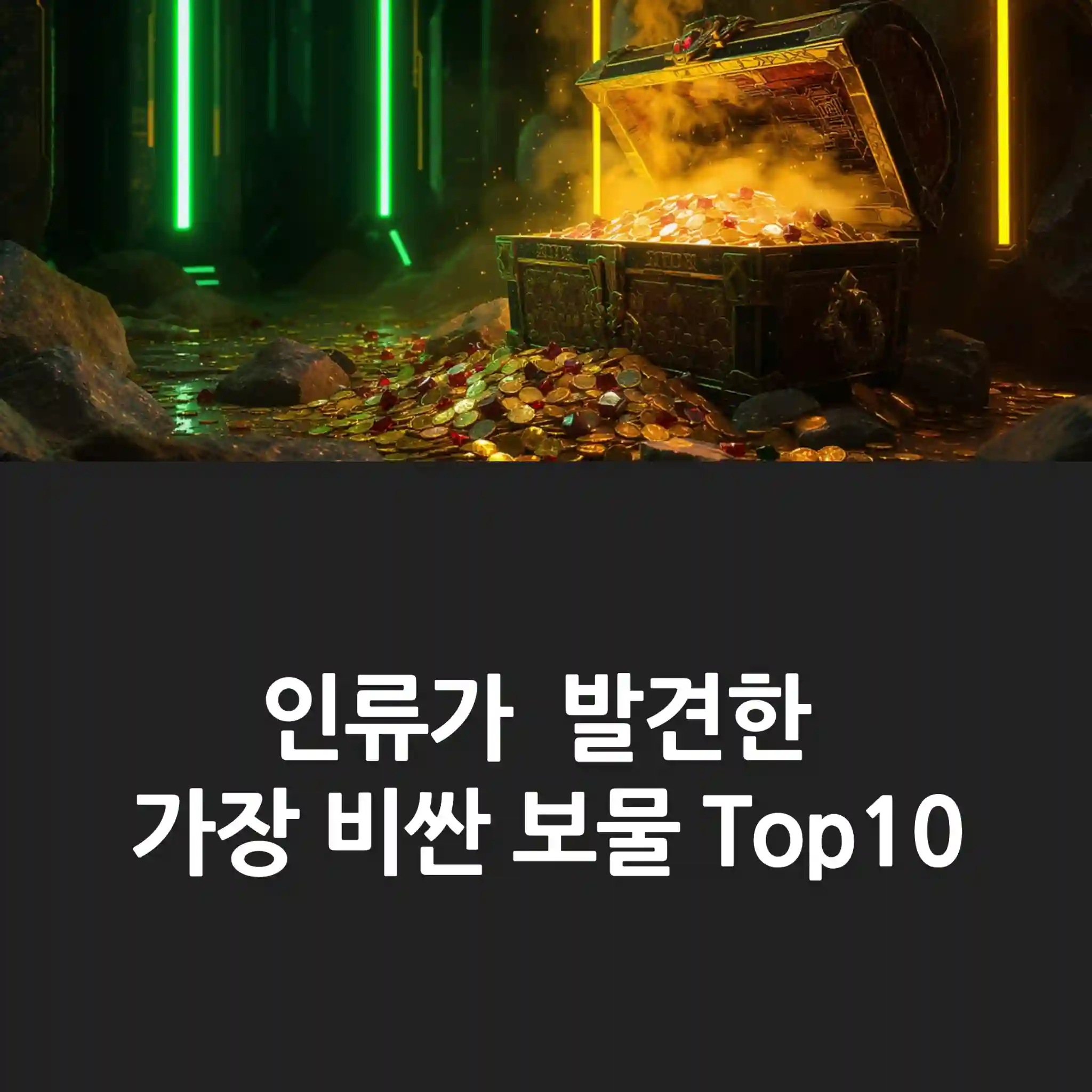 인류가 발견한 가장 비싼 보물 Top