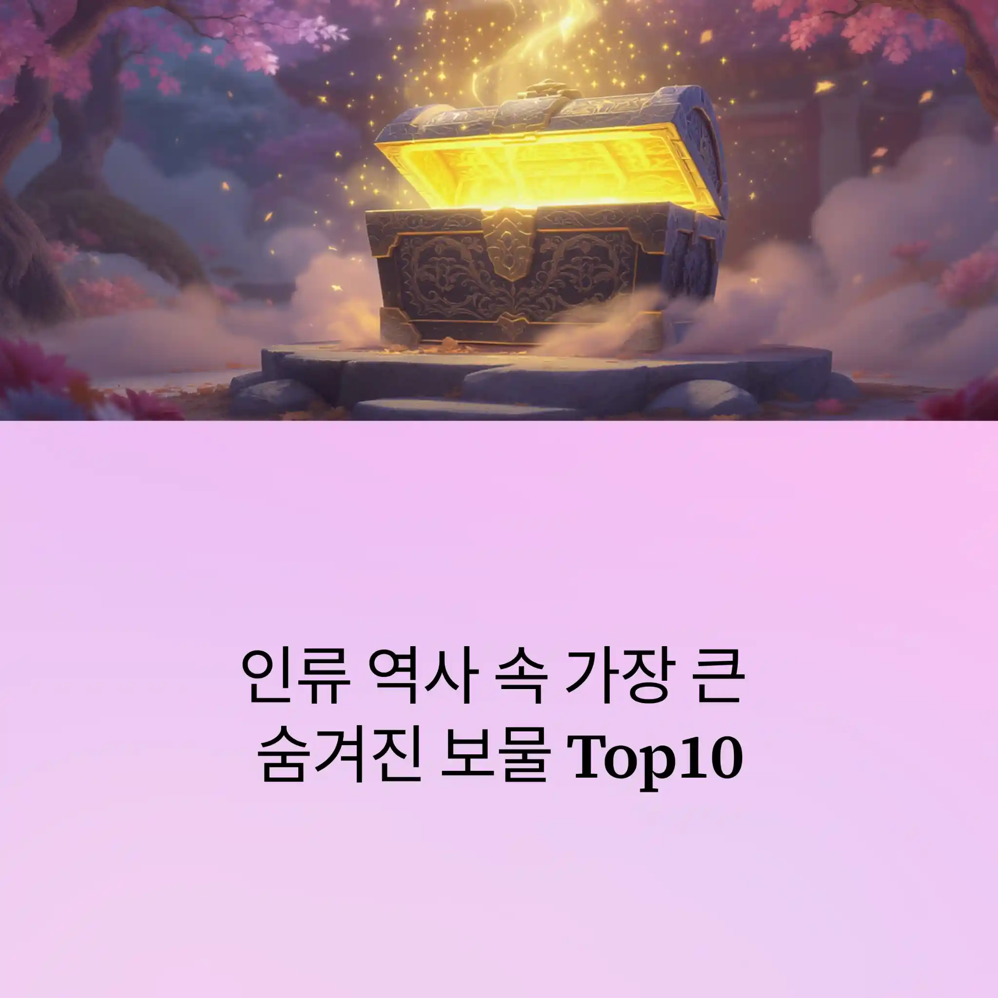 인류 역사 속 가장 큰 숨겨진 보물 Top