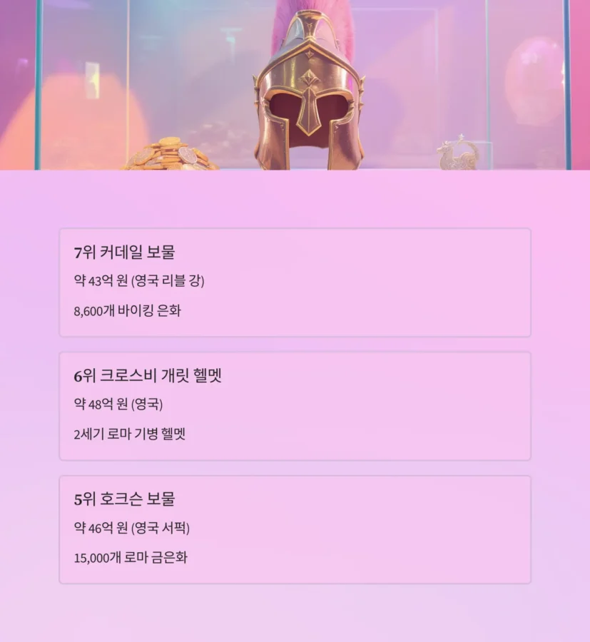 인류 역사 속 가장 큰 숨겨진 보물 Top10 13 3 7