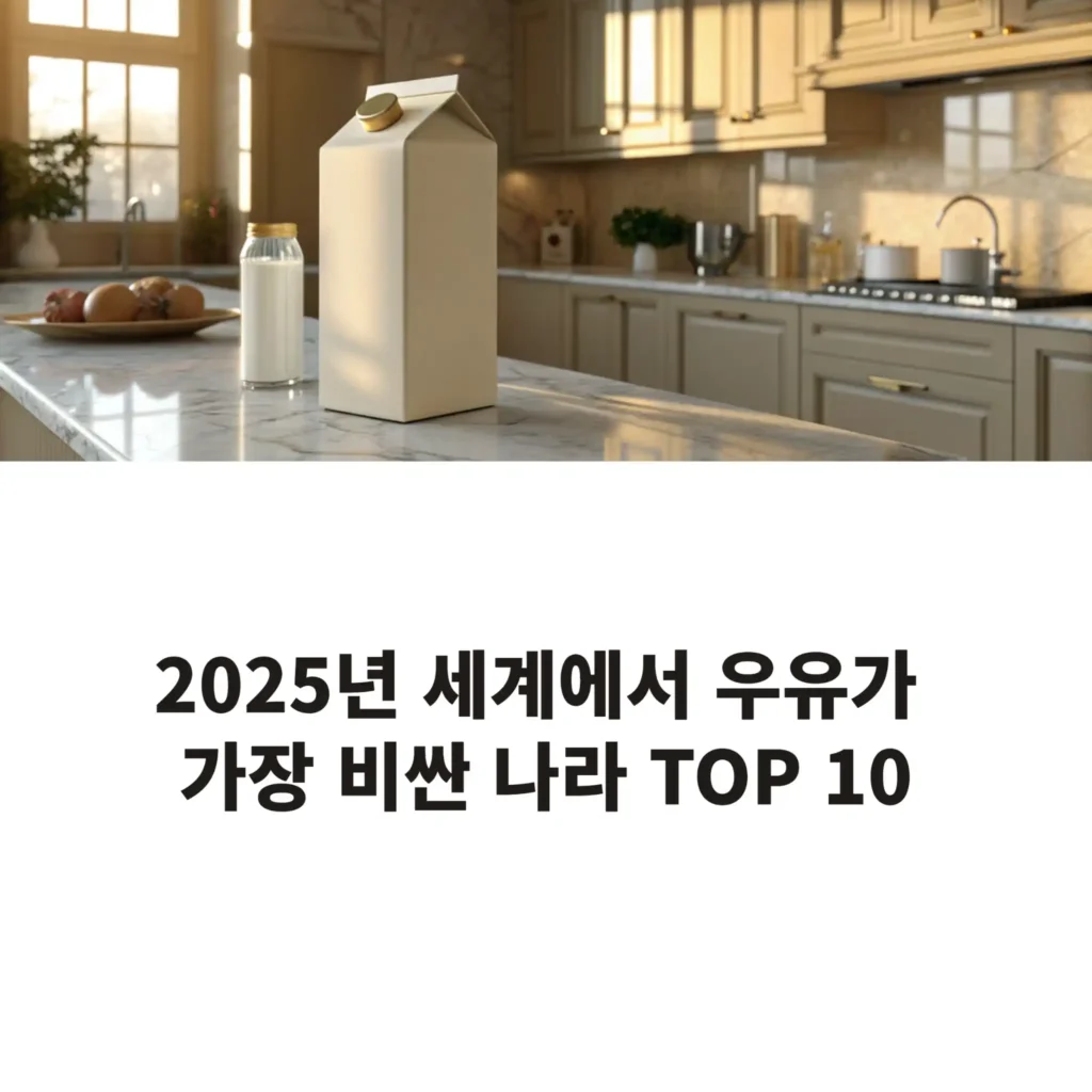 우유 가격이 가장 비싼 나라 TOP 10