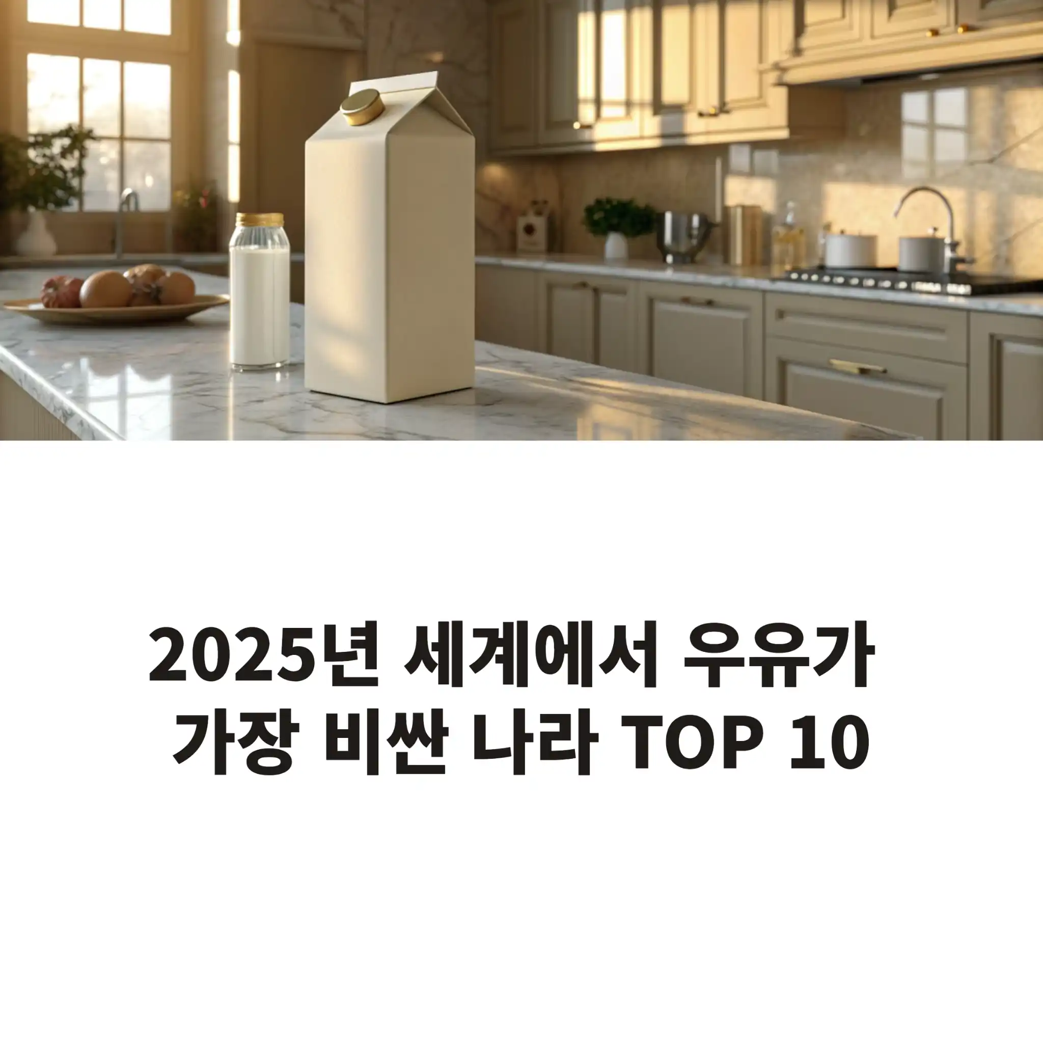 우유가 가장 비싼 나라 top