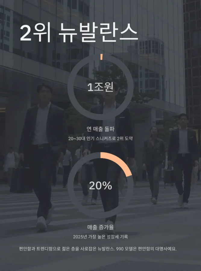 2025년 국내 신발 브랜드 매출 TOP 2