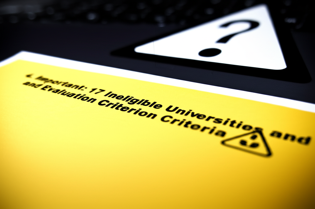 놓치면 후회할 마지막 기회! 2026년 1학기 국가장학금 2차 신청, 완벽 가이드 (본문포함) 21 4. 주의사항: 지원 제외 대학 17개 및 심사 기준 ⚠️