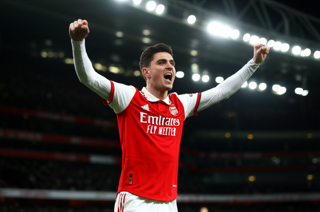 아스널, 첼시 꺾고 결승행: 33년 만의 리그컵 우승에 도전한다! 18 카이 하베르츠: 친정팀에 비수를 꽂다 카이 하베르츠는 2023년 여름 첼시에서 아스널로 이적한 선수입니다. 이번 경기에서 그의 결승골은 단순히 득점 이상의 의미를 가졌습니다.친정팀을 상대로 득점하며 아스널을 결승으로 이끈 하베르츠의 활약은 이번 런던 더비의 가장 극적인 장면 중 하나로 기억될 것입니다.그의 골은 아스널 팬들에게는 환희를, 첼시 팬들에게는 아쉬움을 안겨주었습니다.하베르츠는 이 골을 통해 아스널 선수로서 자신의 가치를 확실히 증명하는 계기를 마련했습니다.그는 중요한 순간에 팀에 기여하며, 이적료에 대한 의구심을 불식시키는 데 성공했습니다.